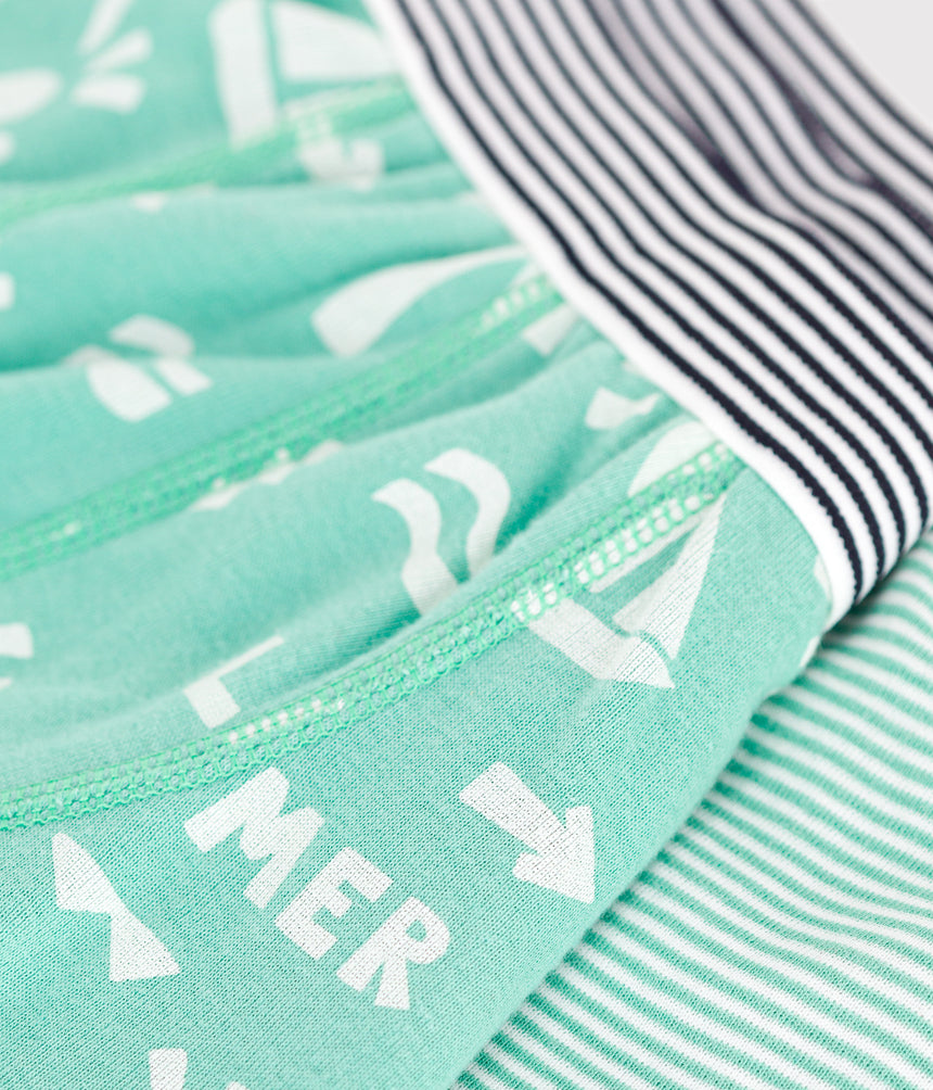 CHILDREN'S PRINTED COTTON BOXERS -2- PACK