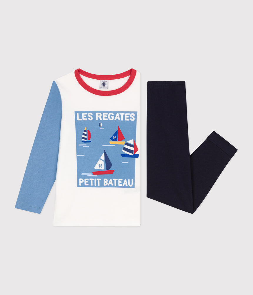 CHILDRENS LONG-SLEEVED COTTON PYJAMAS