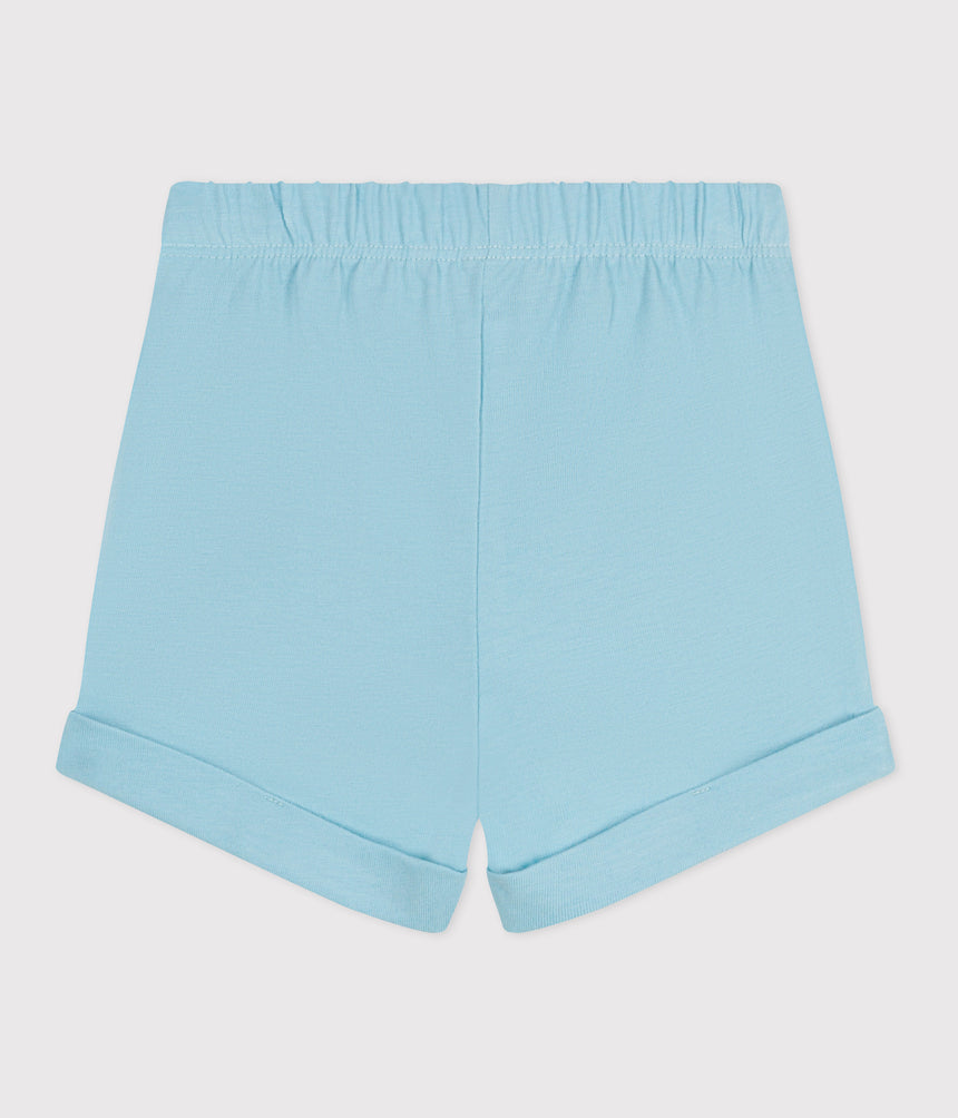 BABIES PLAIN COTTON SHORTS