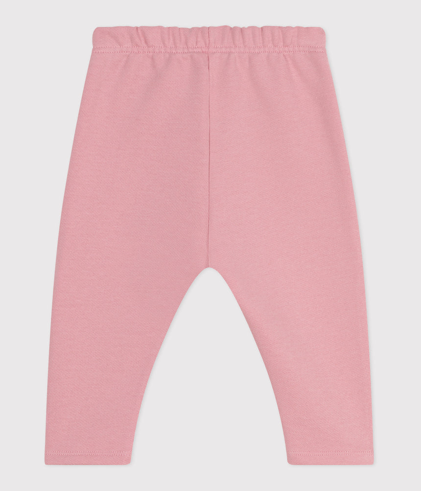 BABIES' JOGGING BOTTOMS IN PLAIN COTTON