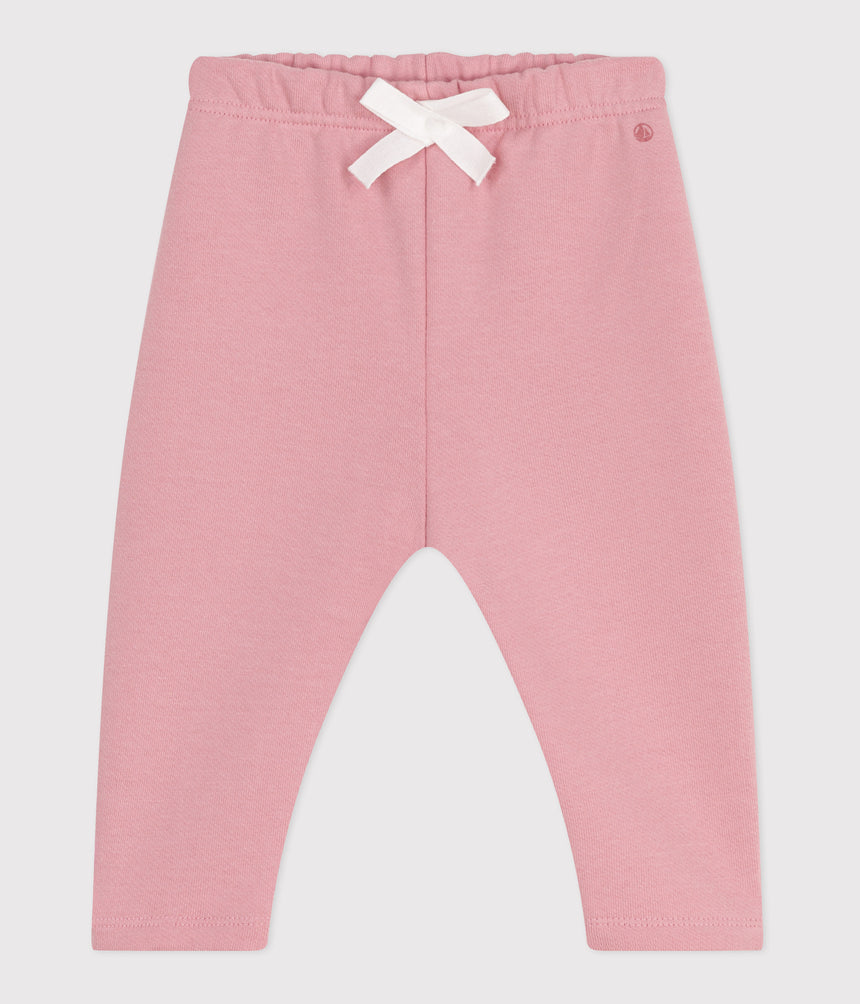 BABIES' JOGGING BOTTOMS IN PLAIN COTTON