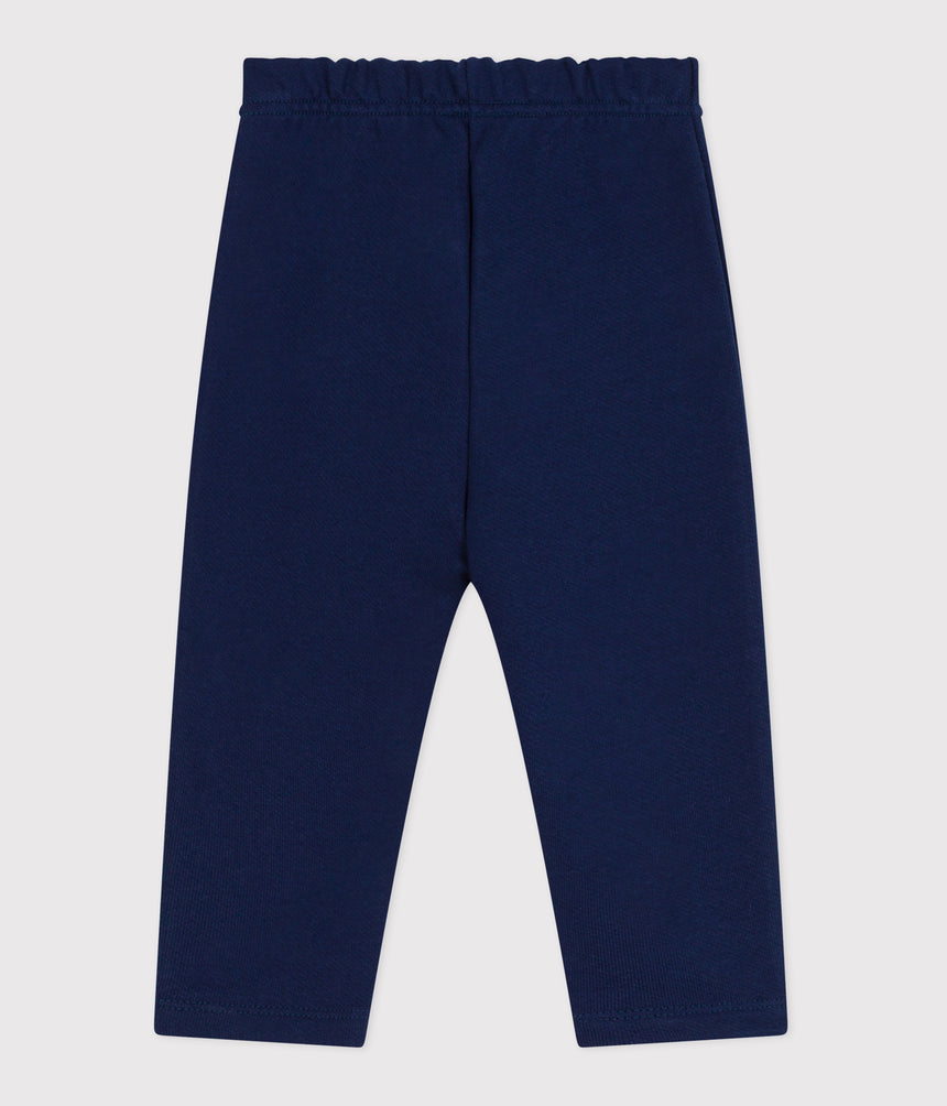 BABIES' JOGGING BOTTOMS IN PLAIN COTTON