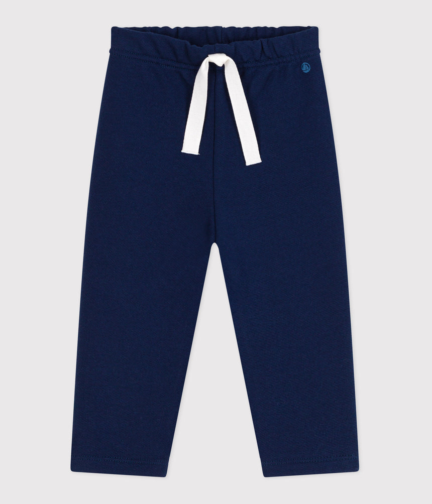 BABIES' JOGGING BOTTOMS IN PLAIN COTTON