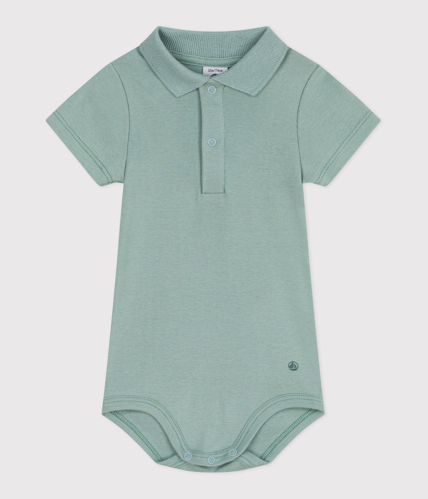 BABIES' SHORT-SLEEVED PLAIN COTTON BODY