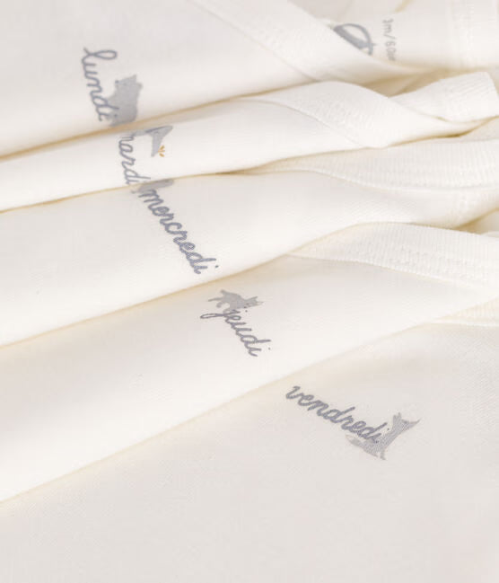 BABIES LONG-SLEEVED WRAPOVER COTTON BODYSUIT-5- PACK