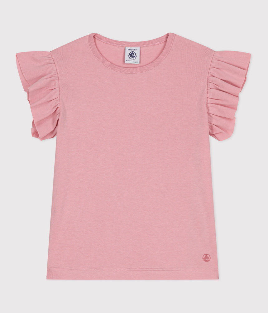 CHILDERN'S PLAIN SHORT-SLEVEED COTTON T-SHIRT