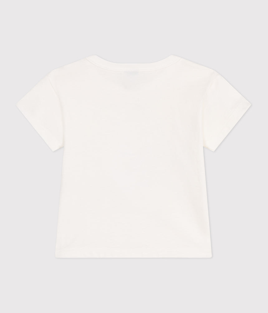BABIES' SHORT-SLEEVED PLAIN COTTON T-SHIRT