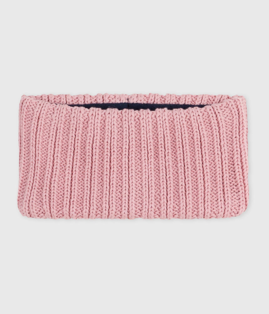 BABIES' FLEECE-LINED KNITTED SNOOD