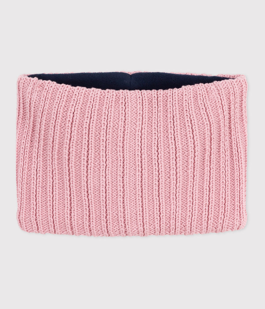 CHILDREN'S FLEECE-LINED KNITTED SNOOD