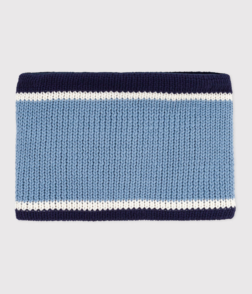 CHILDREN'S FLEECE-LINED KINTTED SNOOD