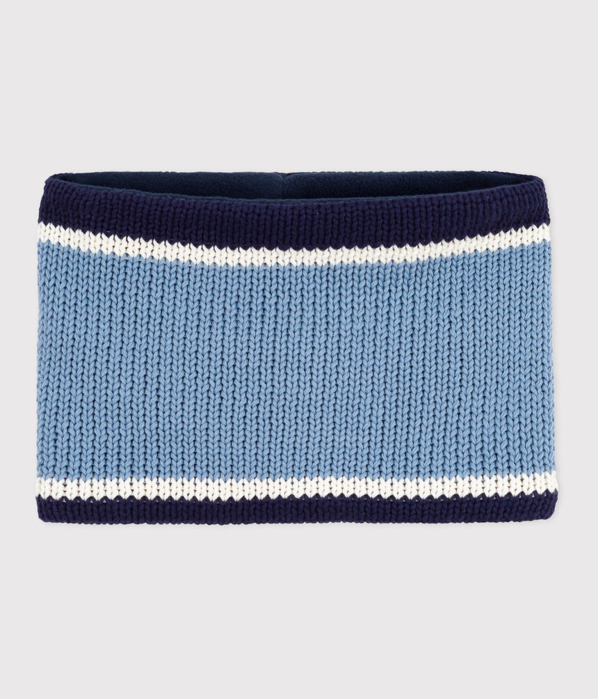 CHILDREN'S FLEECE-LINED KINTTED SNOOD