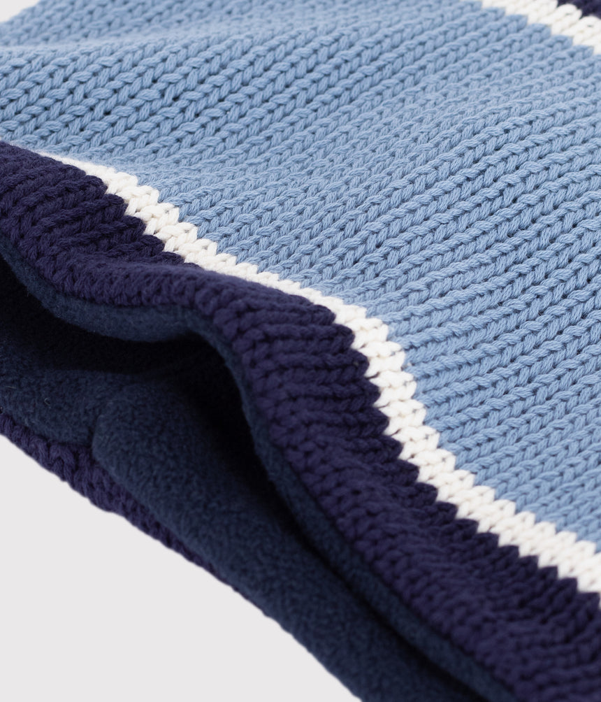 CHILDREN'S FLEECE-LINED KINTTED SNOOD