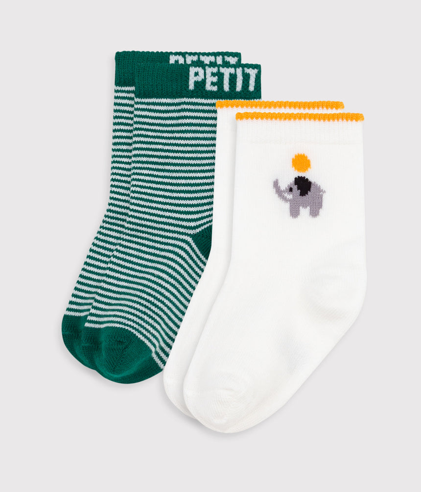 BABIES COTTON SOCKS -2-PACK