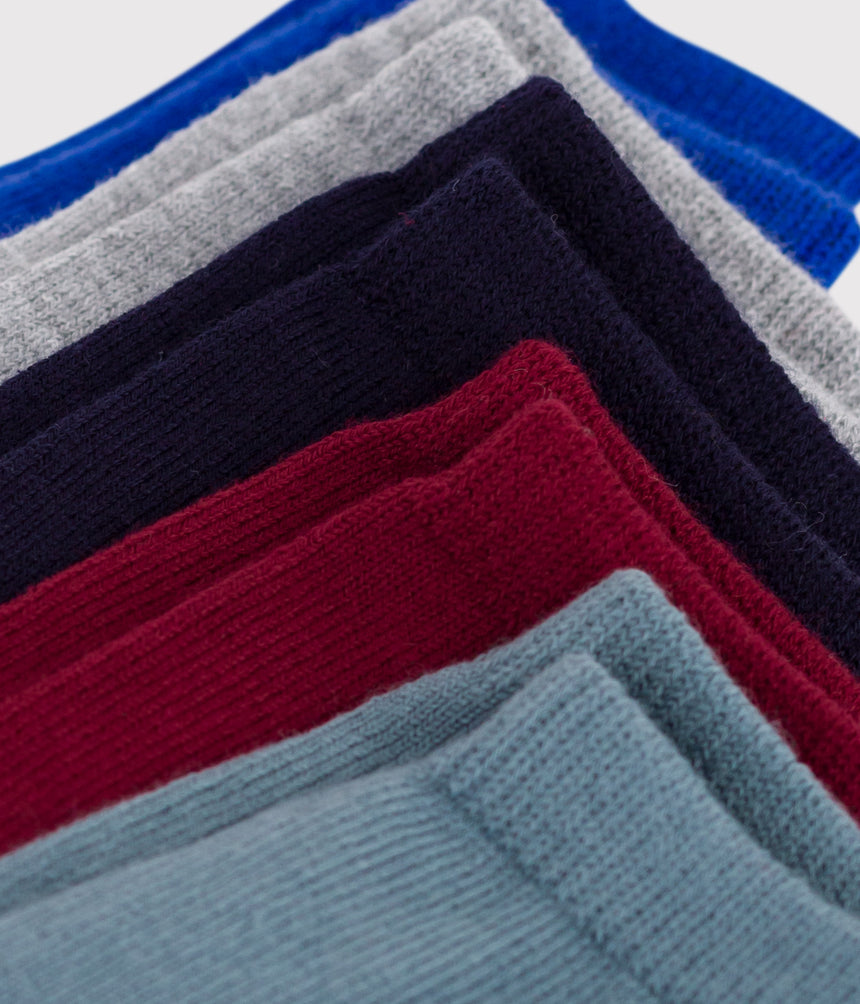 BABIES PLAIN COTTON SOCKS -5-PACK