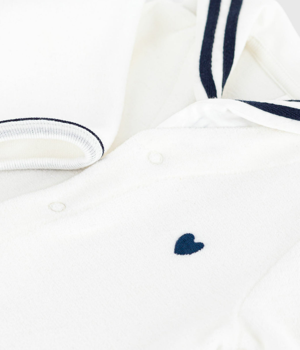 BABIES VELOUR PYJAMA SUIT WITH A SAILOR COLLAR
