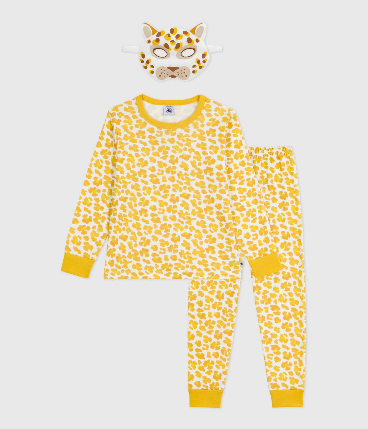 CHILDREN'S LEOPARD PRINT COTTON FANCY DRESS PYJAMAS