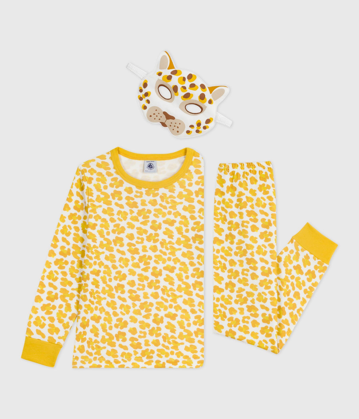CHILDREN'S LEOPARD PRINT COTTON FANCY DRESS PYJAMAS