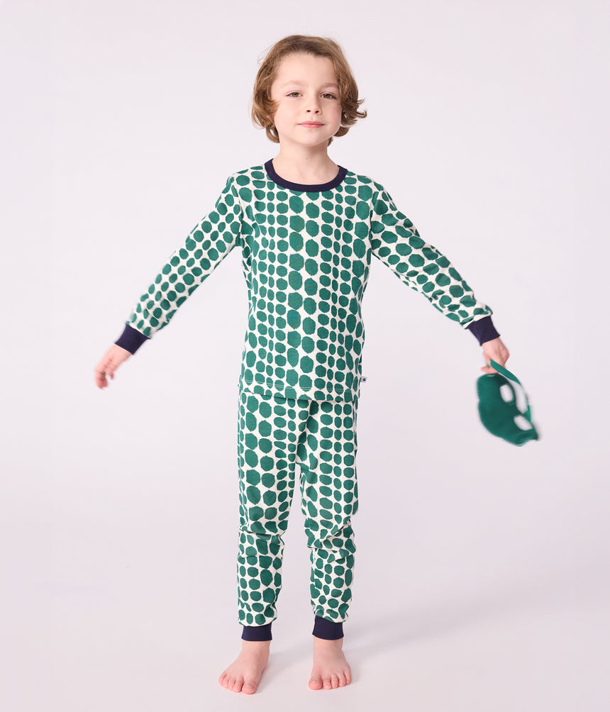 CHILDREN'S CROCODILE PRINT COTTON FANCY DRESS PYJAMAS