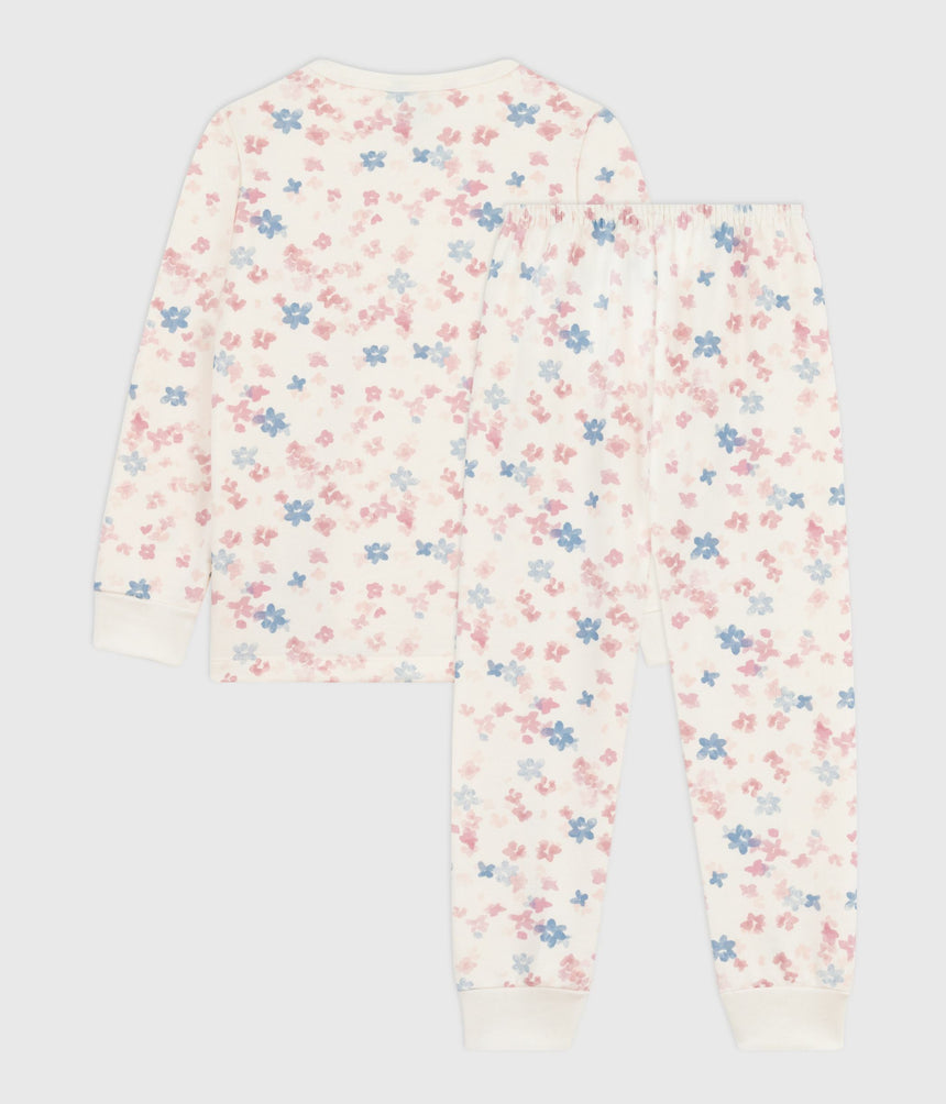 CHILDRENS PYJAMAS IN FLORAL-PRINT FLEECE