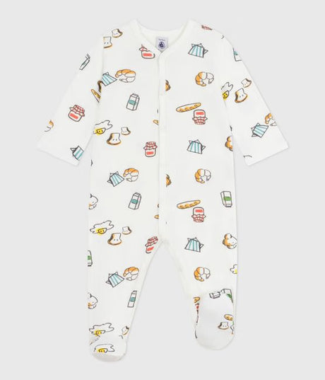 BABIES PRINTED TUBE KNIT PYJAMA SUIT