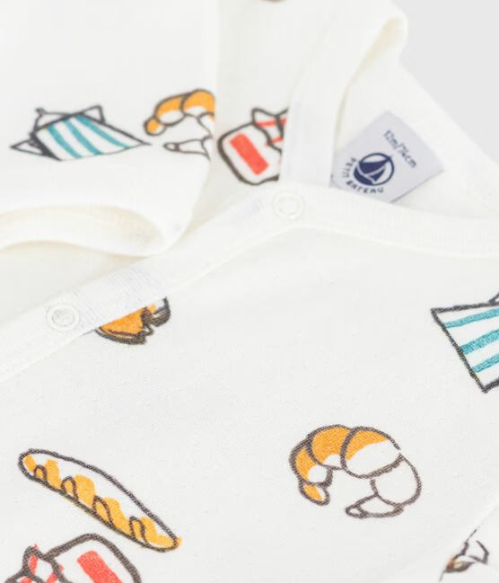 BABIES PRINTED TUBE KNIT PYJAMA SUIT