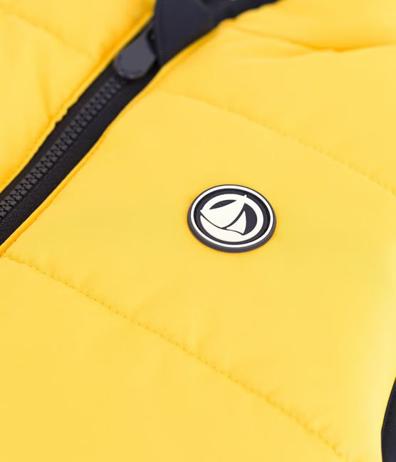 CHILDREN'S REVERSIBLE TWO-TONE SLEEVELESS PUFFER JACKET