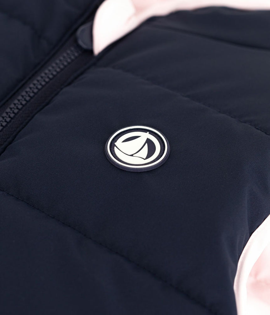 CHILDREN'S REVERSIBLE TWO-TONE SLEEVLESS PUFFER JACKETS