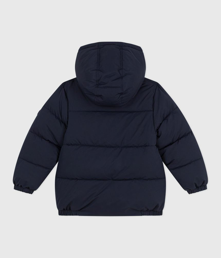 CHILDREN'S POLYESTER PUFFER JACKET WITH MICROFLEECE LINING