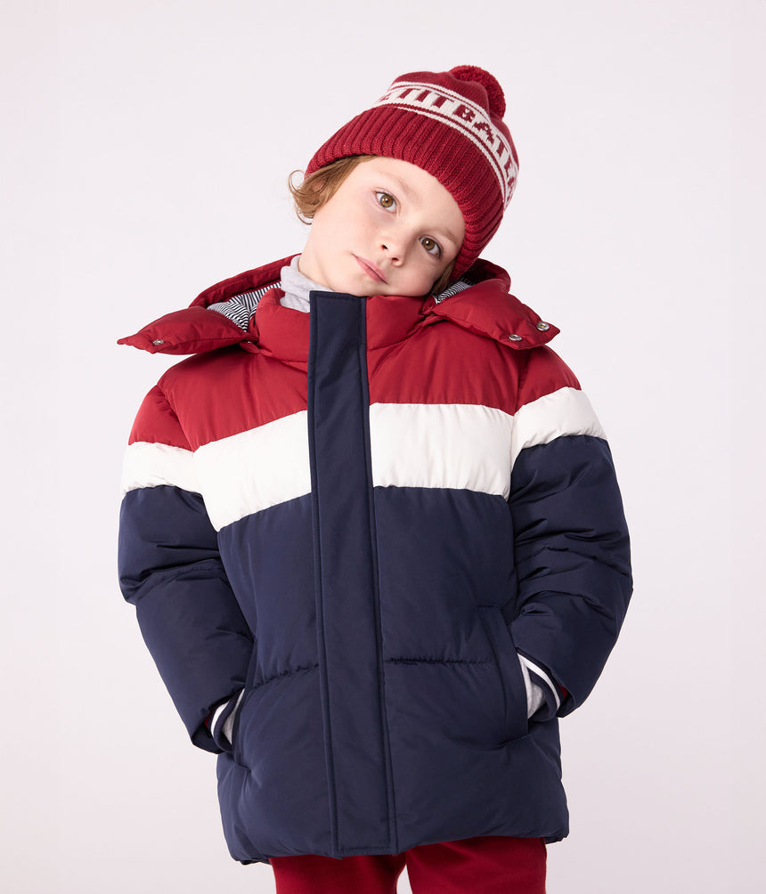 CHILDREN'S PLAIN COLOURBLOCK PUFFER JACKER
