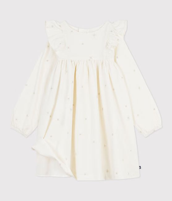 CHILDREN’S LONG-SLEEVED PLAIN CORDUROY DRESS