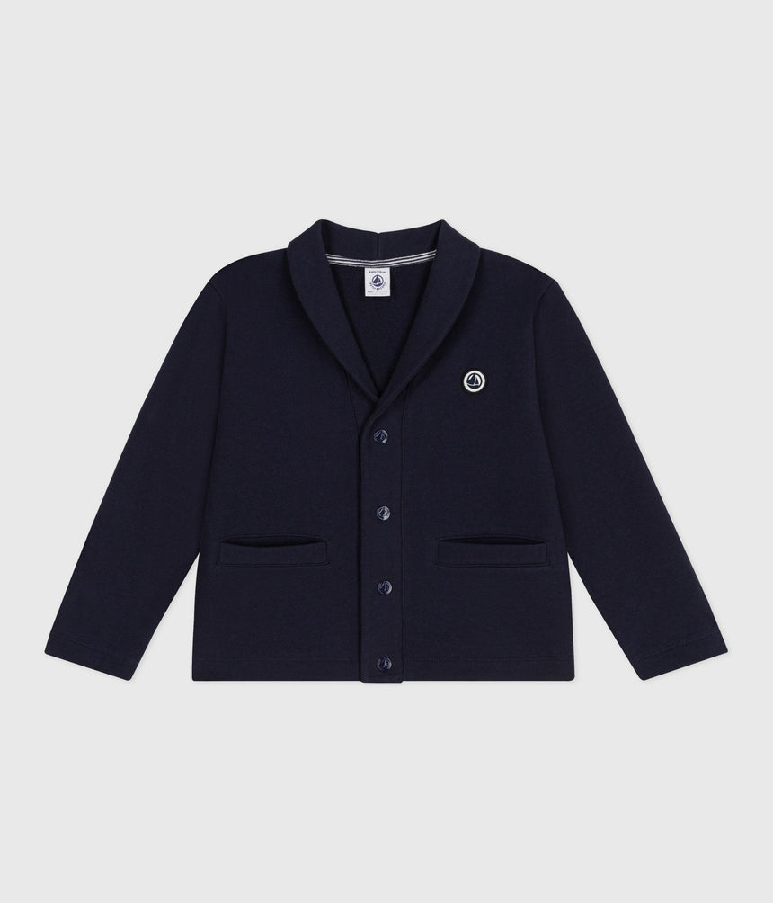CHILDRENS' PLAIN COTTON CARDIGAN