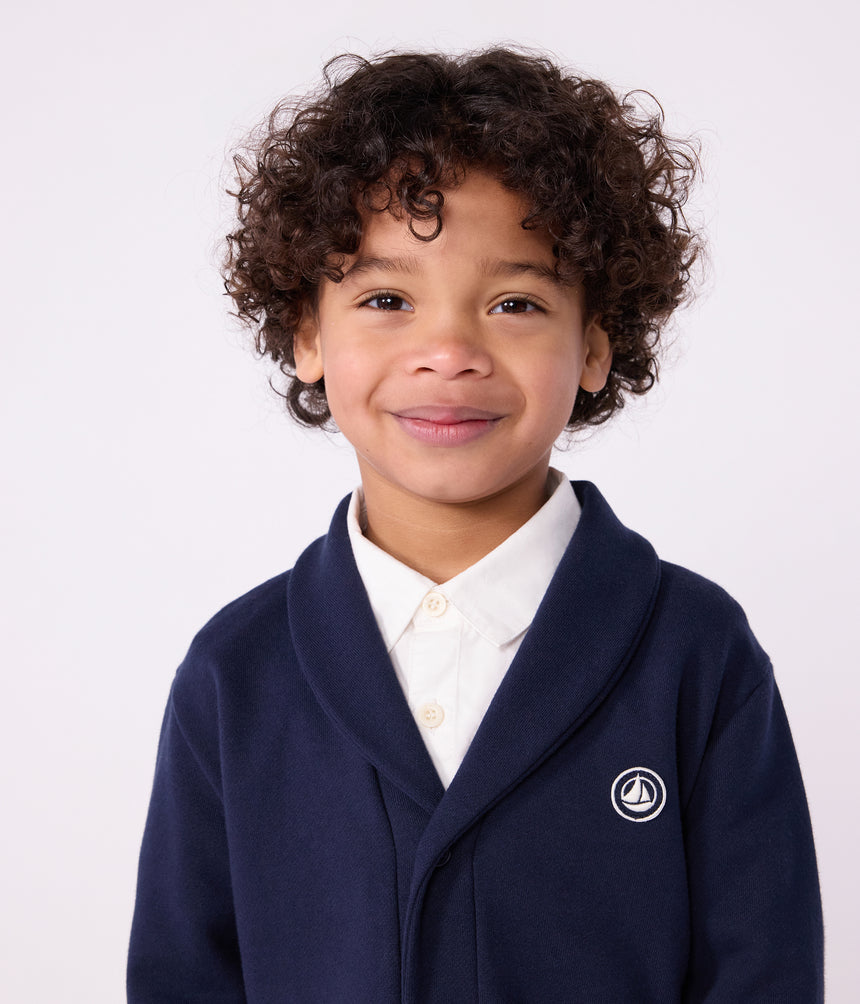 CHILDRENS' PLAIN COTTON CARDIGAN