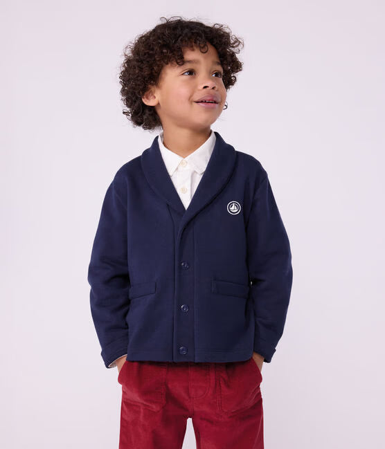 CHILDRENS' PLAIN COTTON CARDIGAN