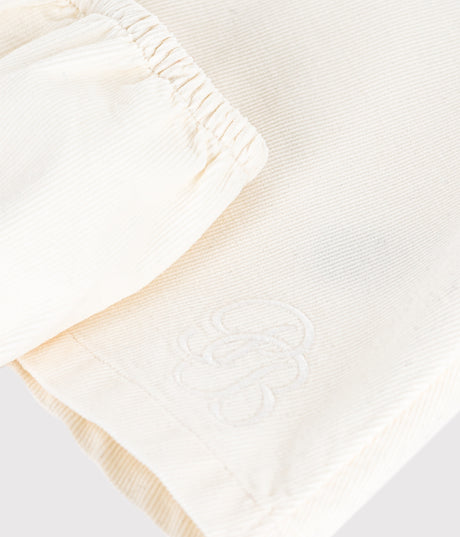 BABIES EMBROIDERED CORDUROY SPRECIAL OCCASION DRESS AND BLOOMERS