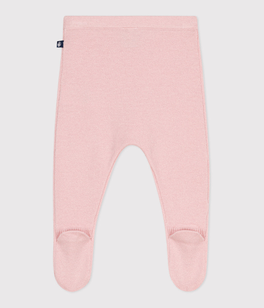 BABIES' TROUSERS IN A WOOL AND COTTON KNIT