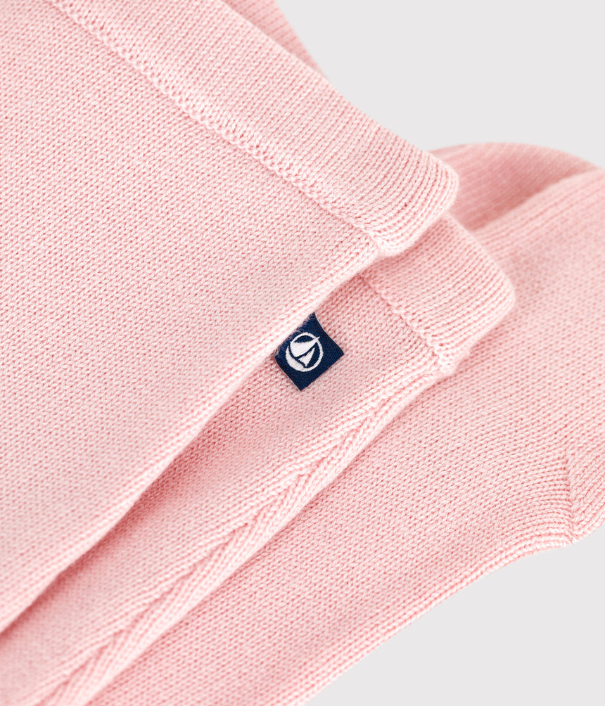 BABIES' TROUSERS IN A WOOL AND COTTON KNIT