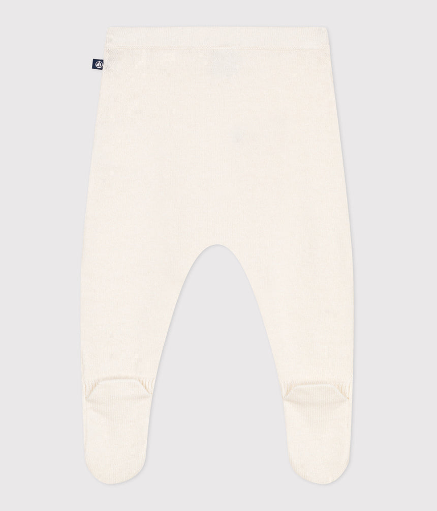 BABIES' TROUSERS IN A WOOL AND COTTON KNIT