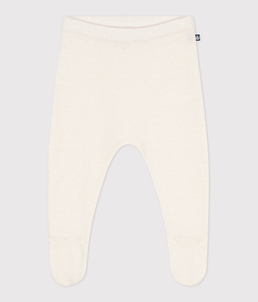 BABIES' TROUSERS IN A WOOL AND COTTON KNIT