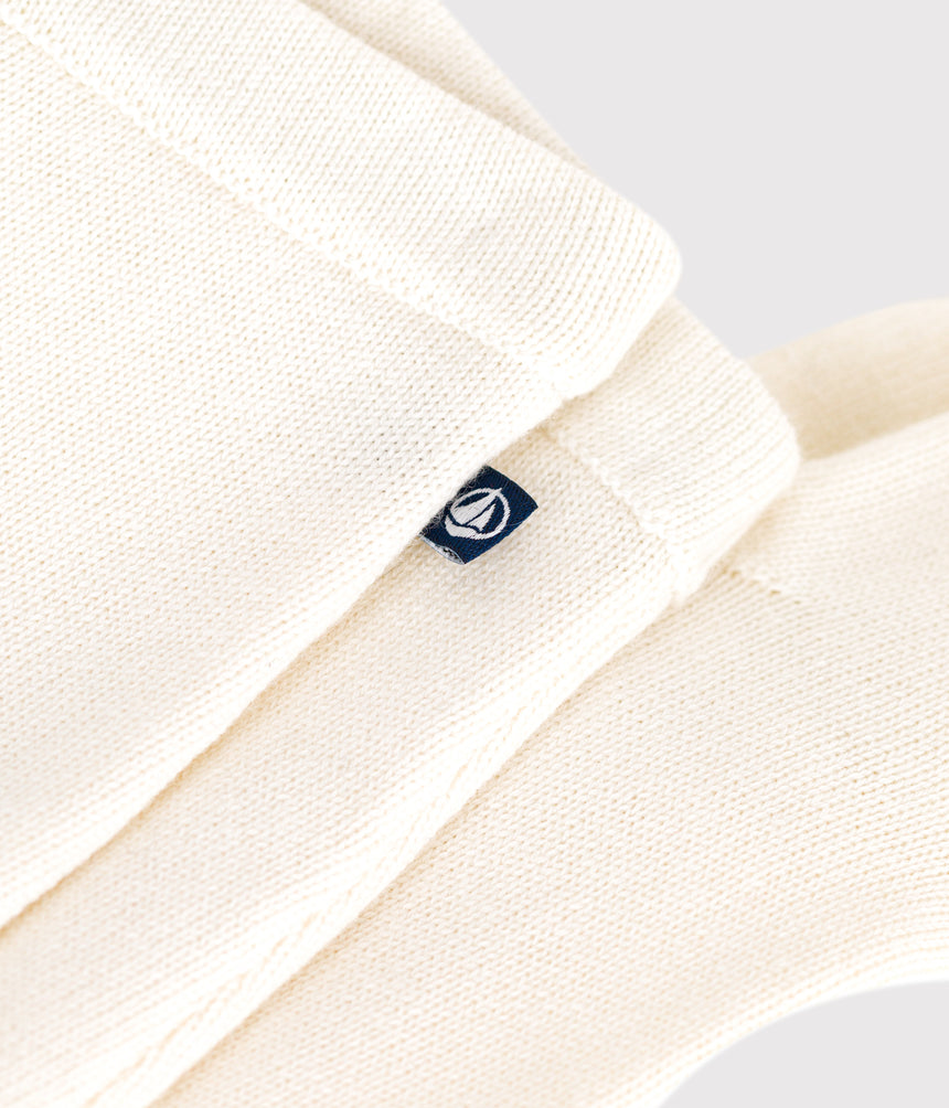 BABIES' TROUSERS IN A WOOL AND COTTON KNIT