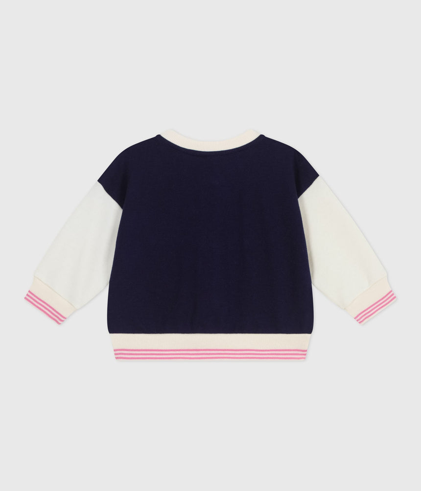 BABIES VARSITY-STYLE COTTON JACKET