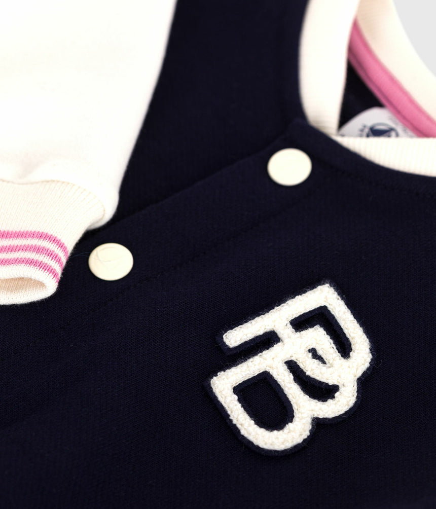 BABIES VARSITY-STYLE COTTON JACKET
