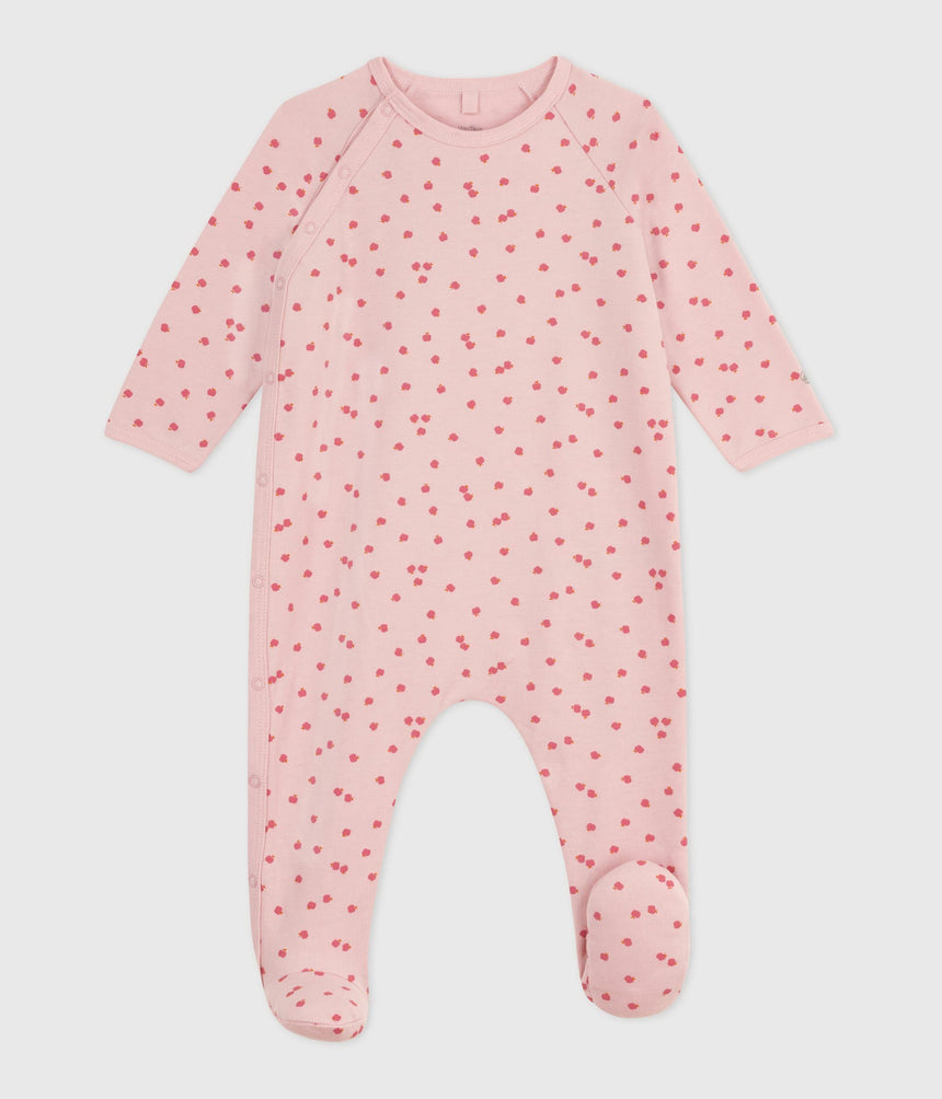 BABIES' PRINTED BRUSHED FLEECE PYJAMA SUIT