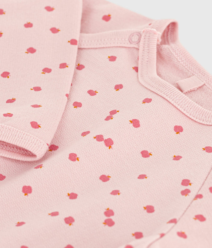 BABIES' PRINTED BRUSHED FLEECE PYJAMA SUIT
