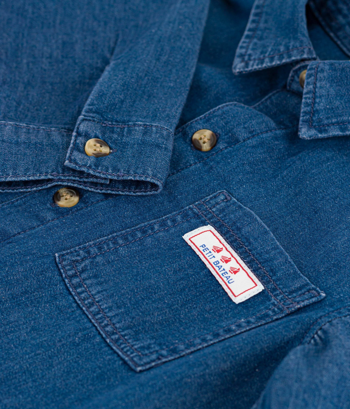 CHILDREN'S PLAIN DENIM SHIRT