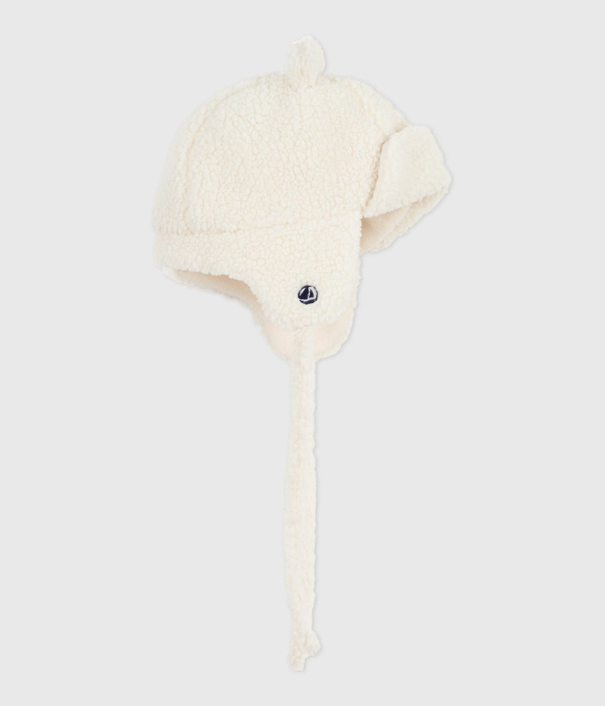 BABIES' CHAPKA IN FAUX FUR WITH A SHERPA LINING