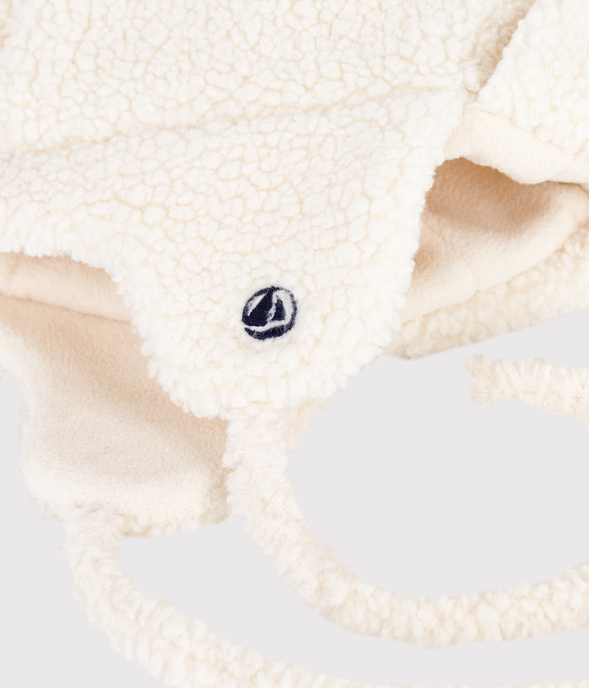 BABIES' CHAPKA IN FAUX FUR WITH A SHERPA LINING