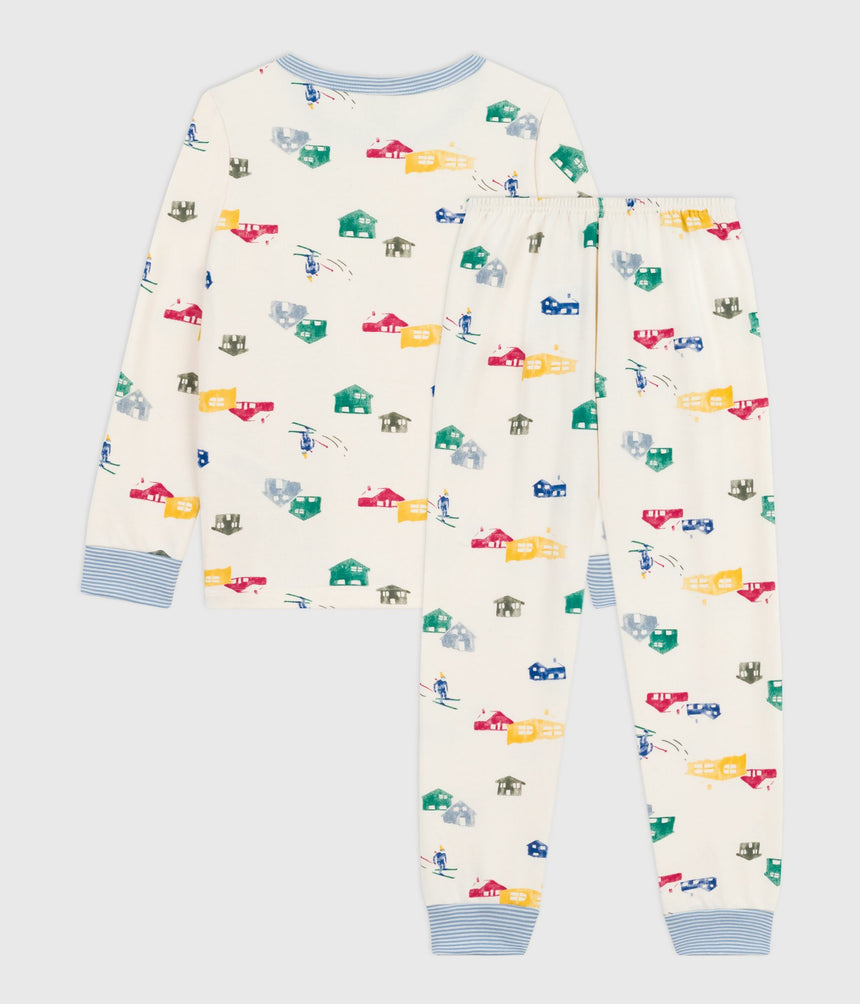 CHILDREN'S PYJAMAS IN CHALET-PRINT FLEECE