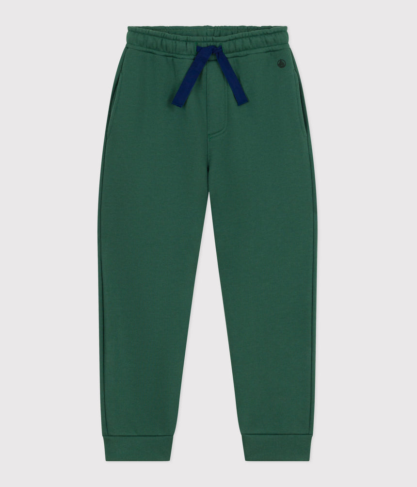 CHILDRENS' PLAIN COTTON JOGGING BOTTOMS