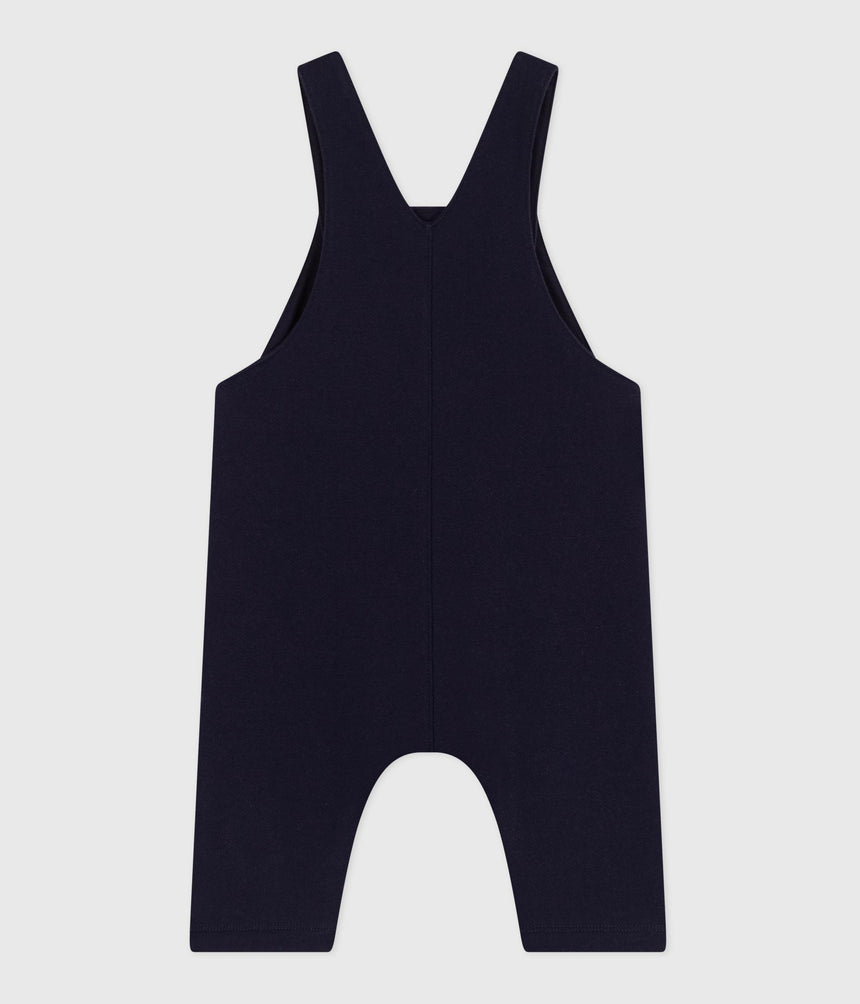 BABIES' LONG-LEG PLAIN COTTON DUNGAREES