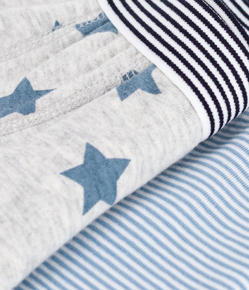 PACK OF CHILDRENS STAR-PRINT COTTON BOXERS